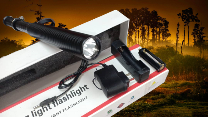 High quality Strong lighting flashlight  (LED, Metal, 46cm)