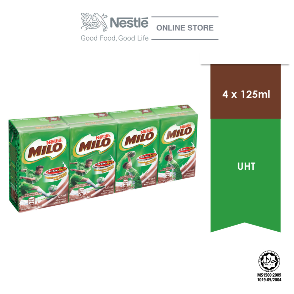 MILO ACTIV-GO Chocolate Malt RTD 4 Packs 125ml