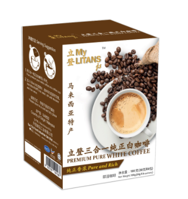 [Ex-work] MyLITANSjs 3 in 1 Premium Pure White Coffee (30g x 6 sachets)