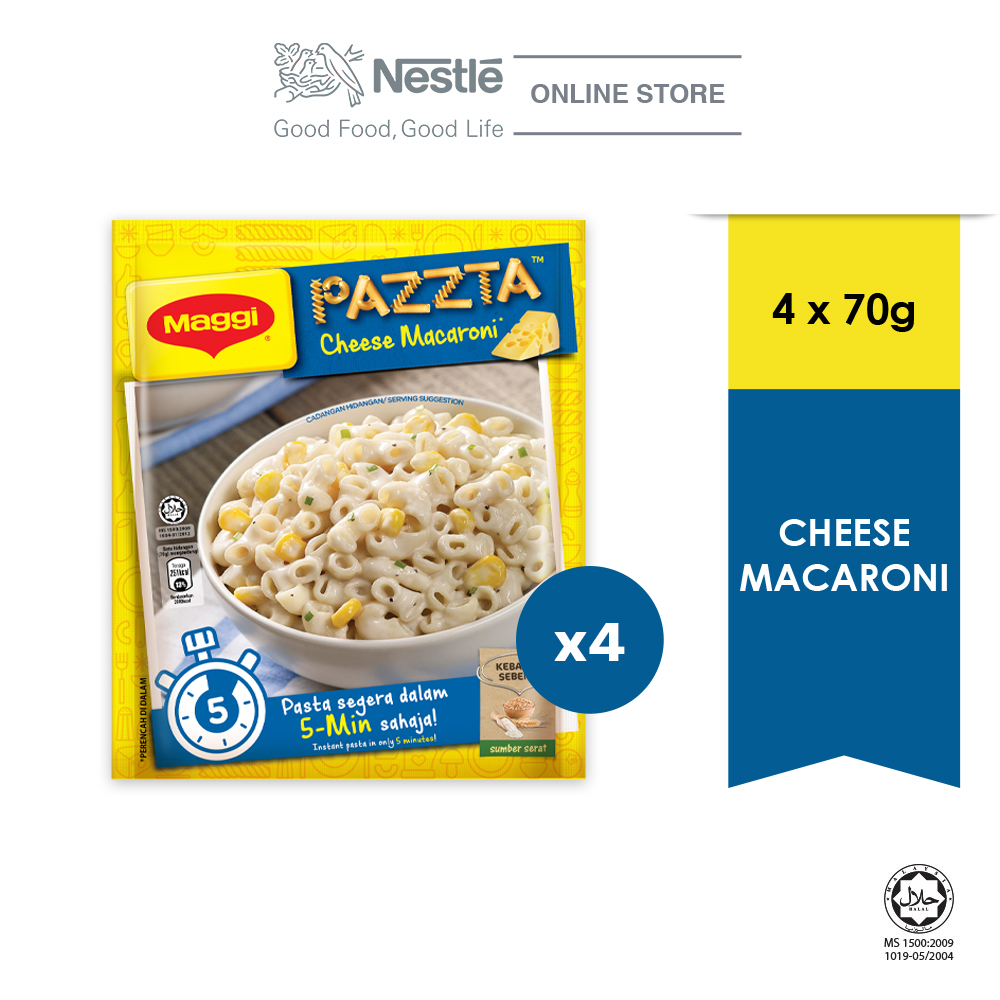 MAGGI PAZZTA Cheese Macaroni (70g), Bundle of 4