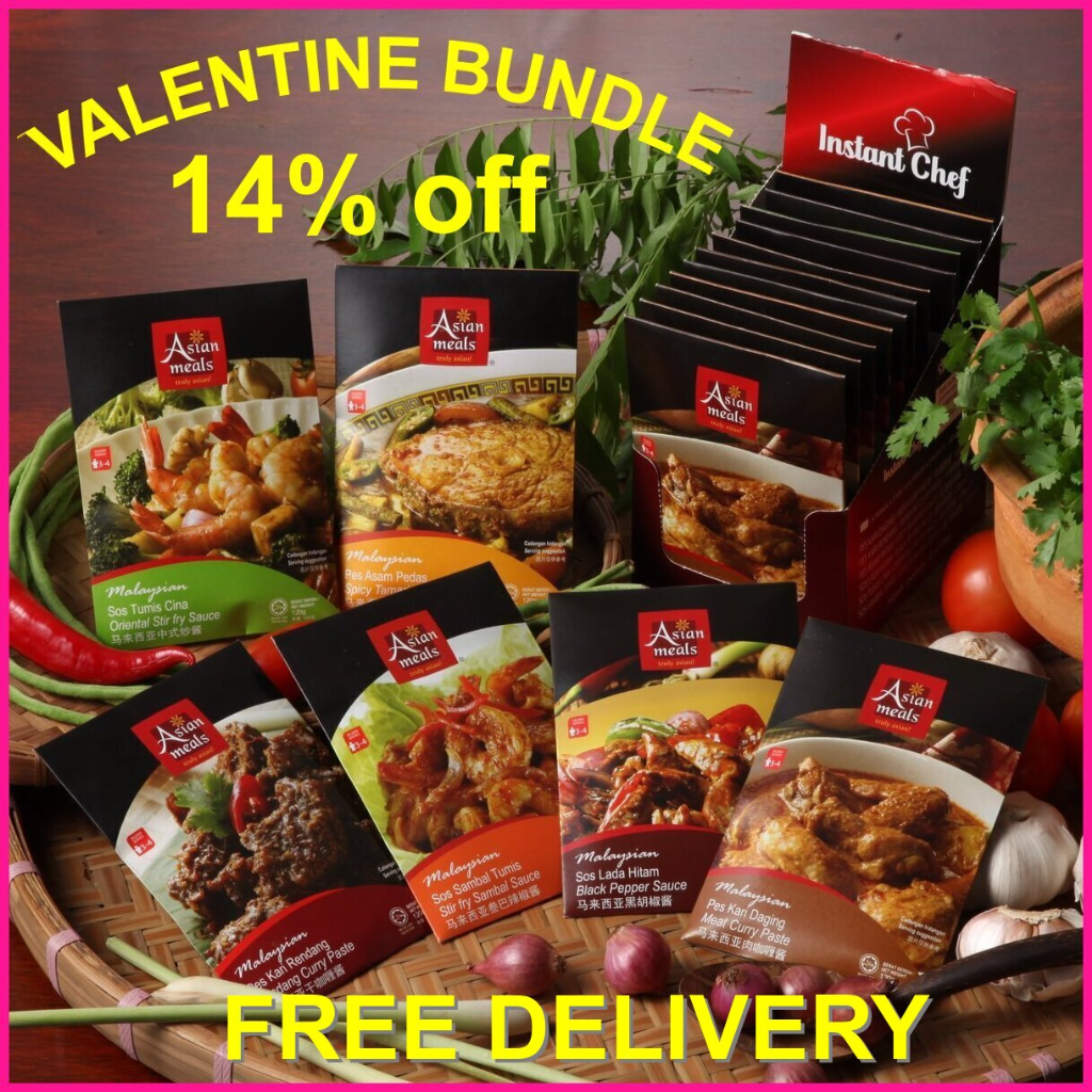 AsianMeals® Valentine Bundle - 6 Kitchen Companion sauces X 2 units X 120gm