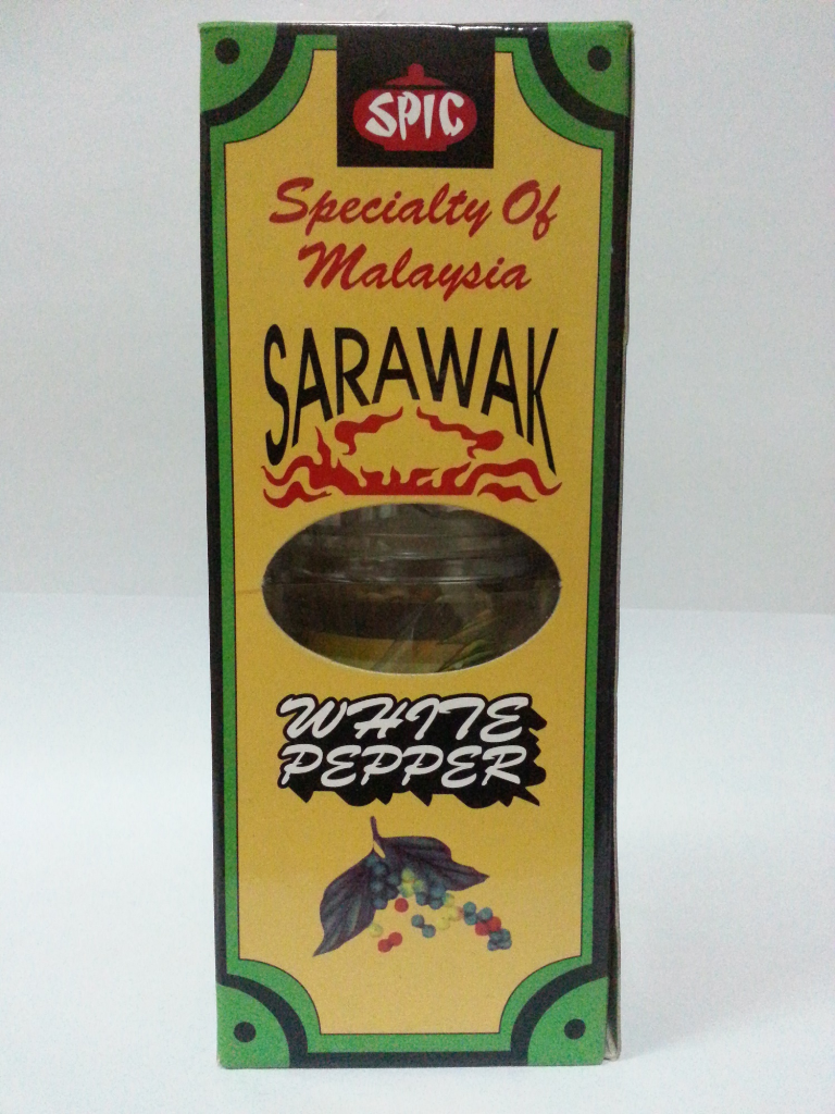 [Halal] SPIC Sarawak White Pepper Whole in grinder with designer box 100% Pure  Biji Lada Putih dlm Pengisar dan Kotak