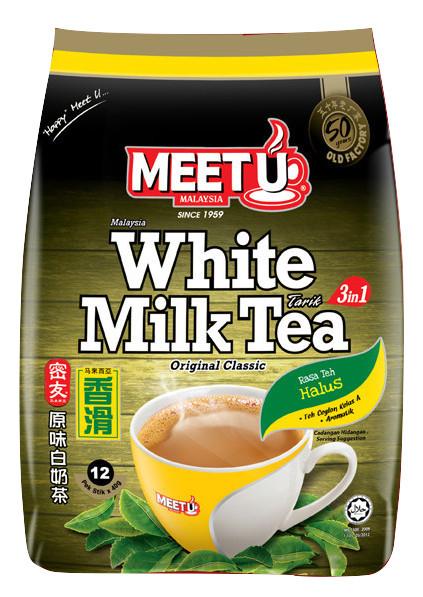 Meet U 3 in 1 White Milk Tea Teh Tarik (12s x 40g)
