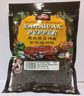 [Halal] SPIC Sarawak Black Pepper Whole 300gm 100% Pure  Biji lada Hitam 300gm 100% tulen