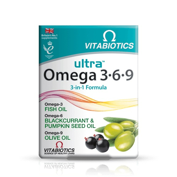 Ready Stock EXP 07/2024 Vitabiotics Ultra Omega 3 6 9 60 capsules