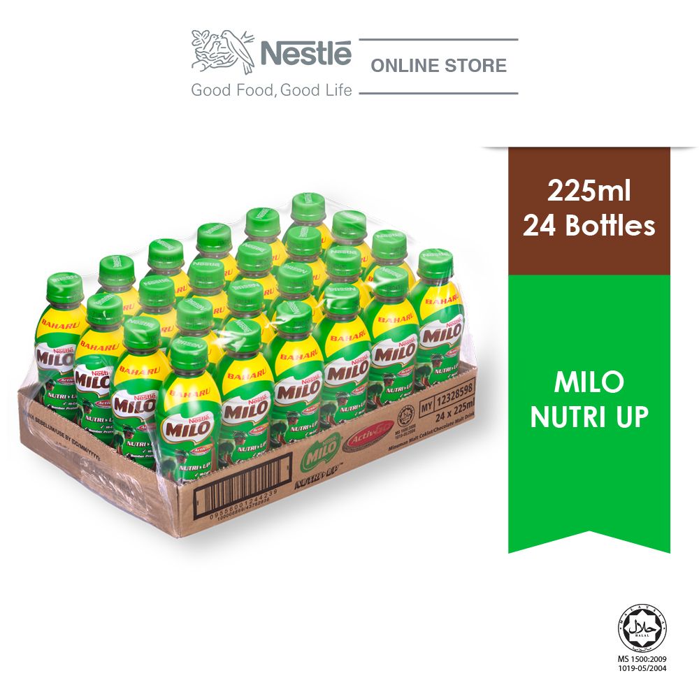 MILO RTD ACTIV-GO NutriUp 24 Bottles, 225ml Each (Exp Date: DEC20)