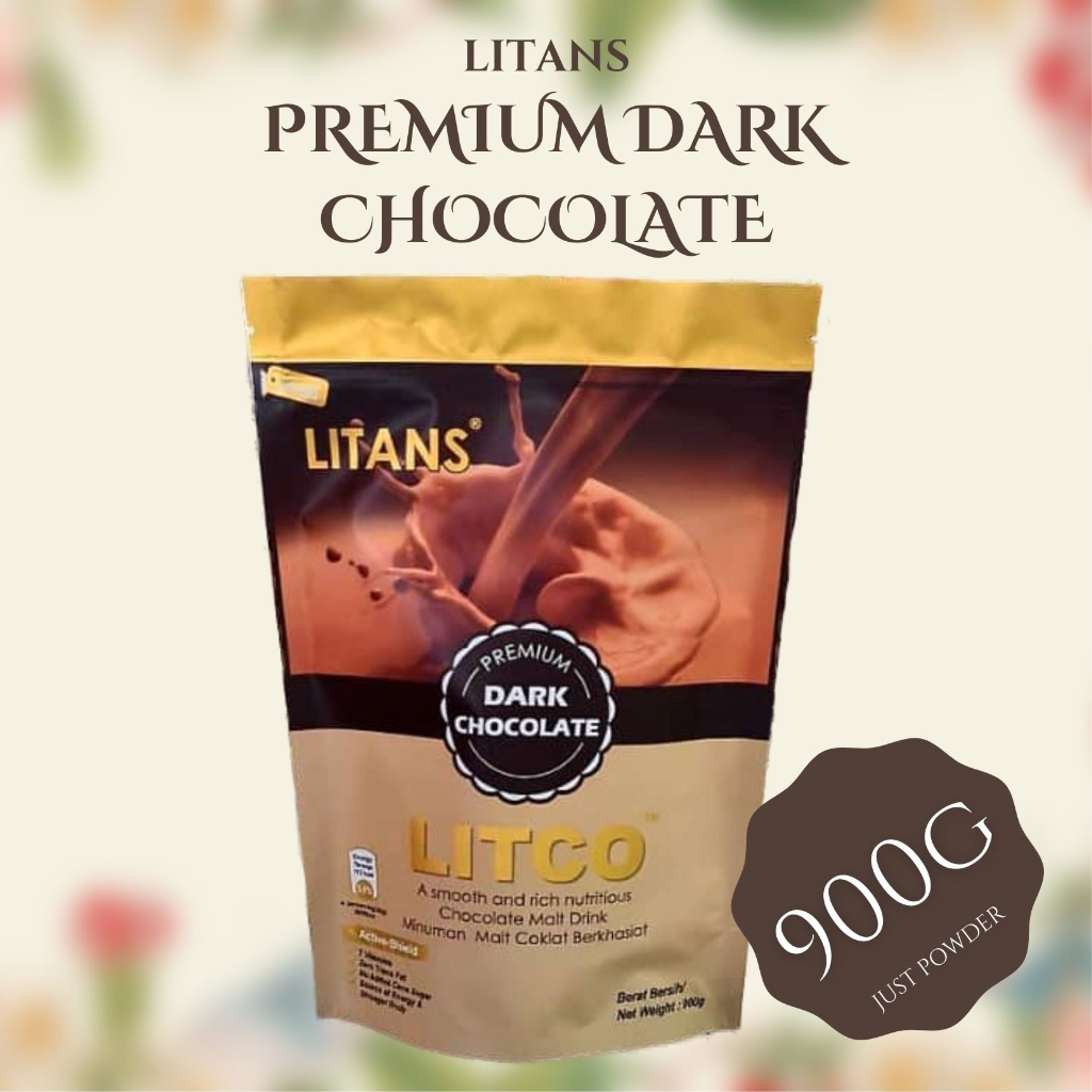 【LITANS】Dark Chocolate Nutritious Malted Drink (900g) 立登黑巧克力麦芽营养饮品 (900g)