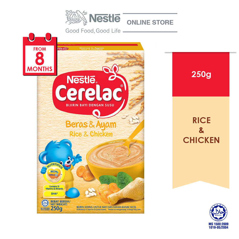 NESTLE CERELAC Rice & Chicken Infant Cereal Box Pack 250g
