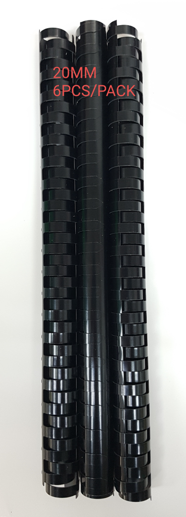 Black Binding Comb 20mm - (6pcs/pack)