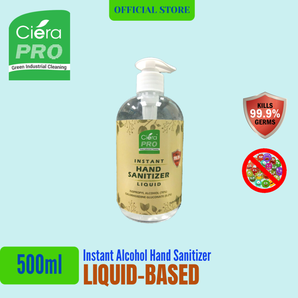 Bundle Deal : Ciera Pro Instant Liquid Alcohol Hand Sanitizer 500ml 