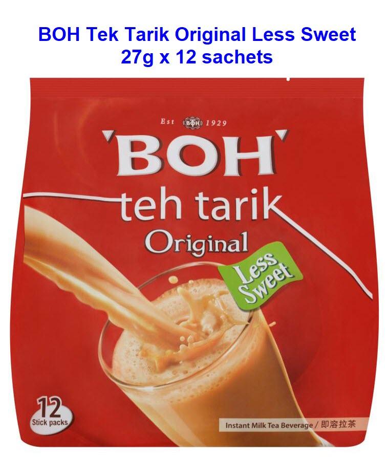 BOH Teh Tarik Original Less Sweet (27g X 12sachets)