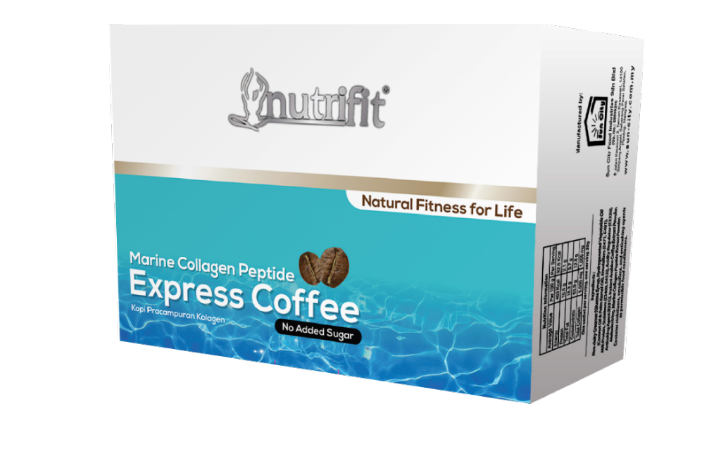 Nutrifit Marine Collagen Peptide Express Coffee (No Added Sugar)(20g x 15 Sachets)