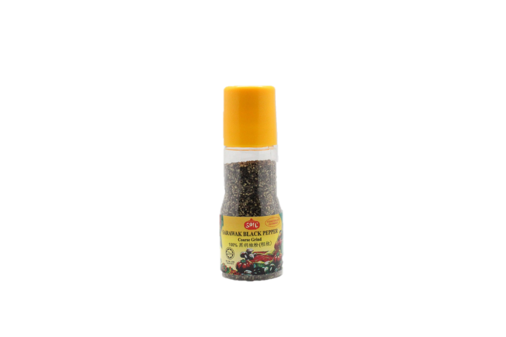 [Halal] SPIC Sarawak Black Pepper Coarse Grind 50gm 100% Pure  Serbuk Kasar Lada Hitam 50gm 100% Tulen