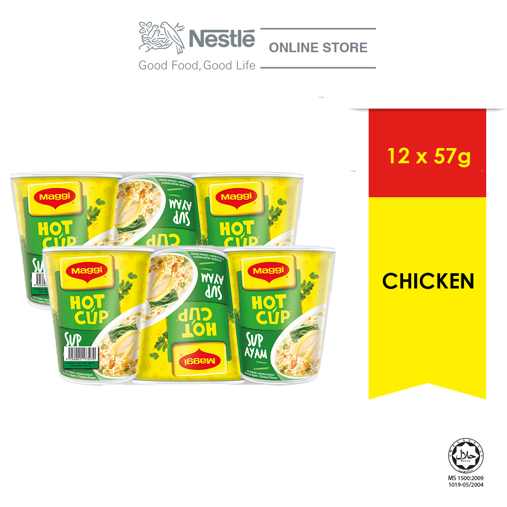 MAGGI Hot Cup Chicken 6 Cups 58g x2 Multipacks