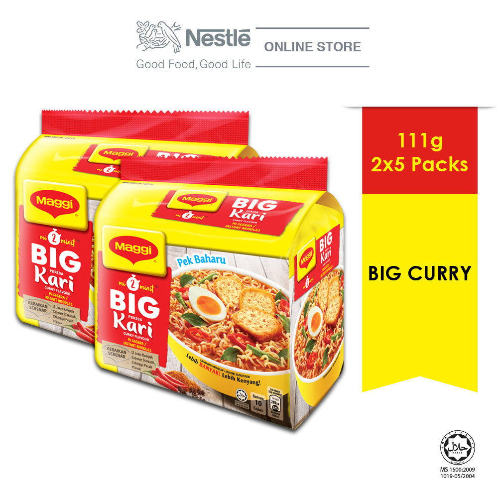 MAGGI 2-MINN Big Curry 5 Packs 111g x2 Multipacks