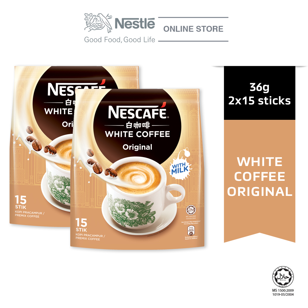 NESCAFE White Coffee Original 15 Sticks 36g x2 packs