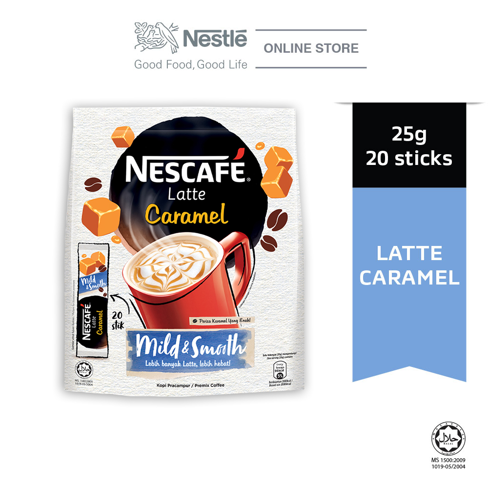 NESCAFE Latte Caramel 20 Sticks 25g