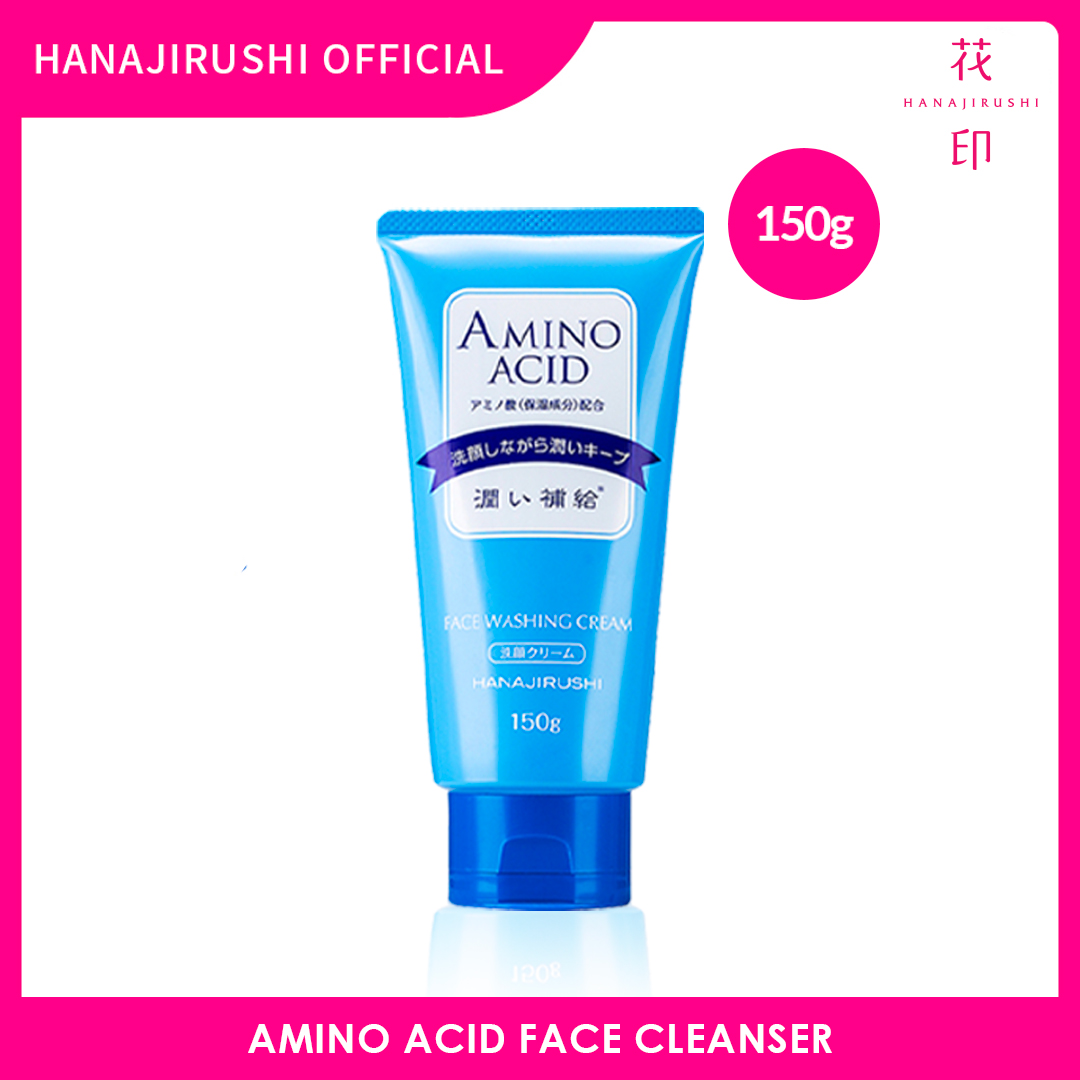 Hanajirushi Amino Acid Face Cleanser - Washing Cream 150g