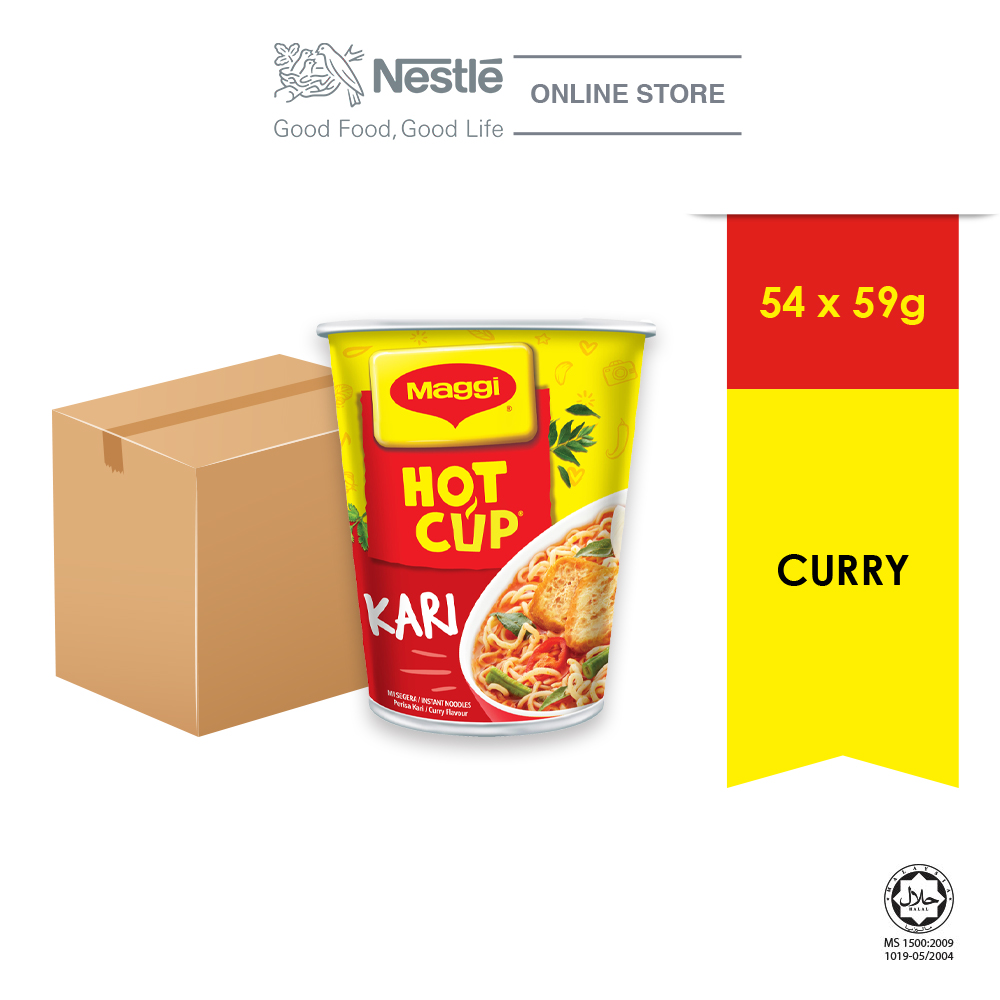 MAGGI Hot Cup Curry 54cups x59g Carton