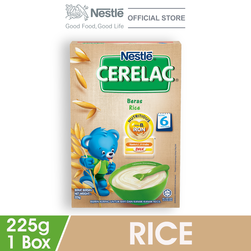 NESTLE CERELAC Rice Infant Cereal Box Pack 225g
