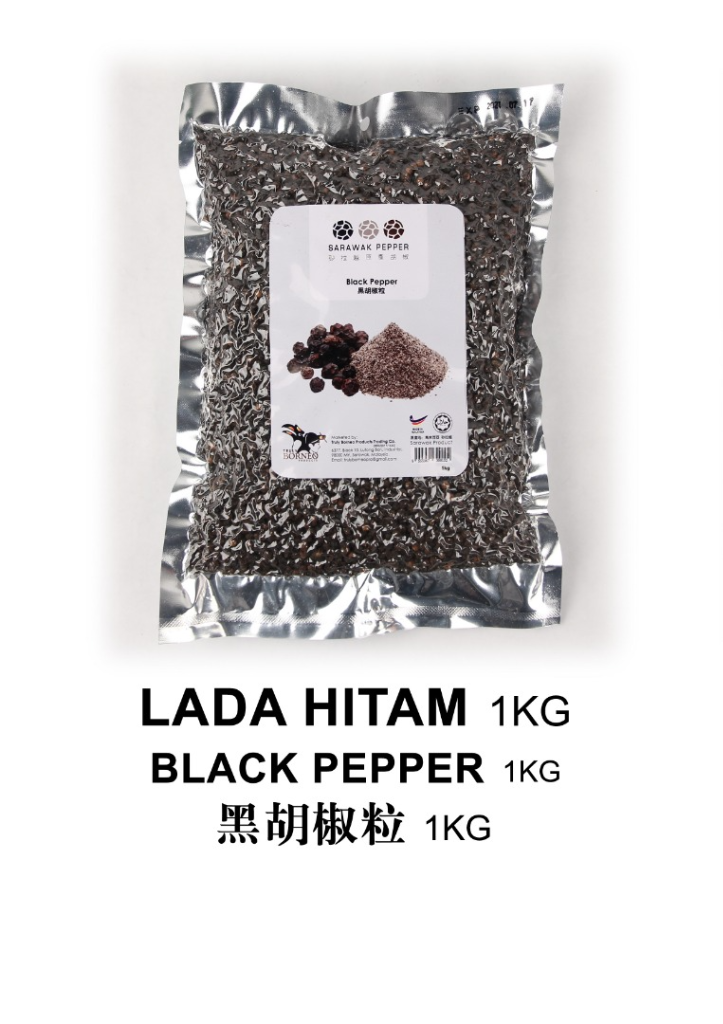 Sarawak Black Pepper (1kg vacuum seal pack)
