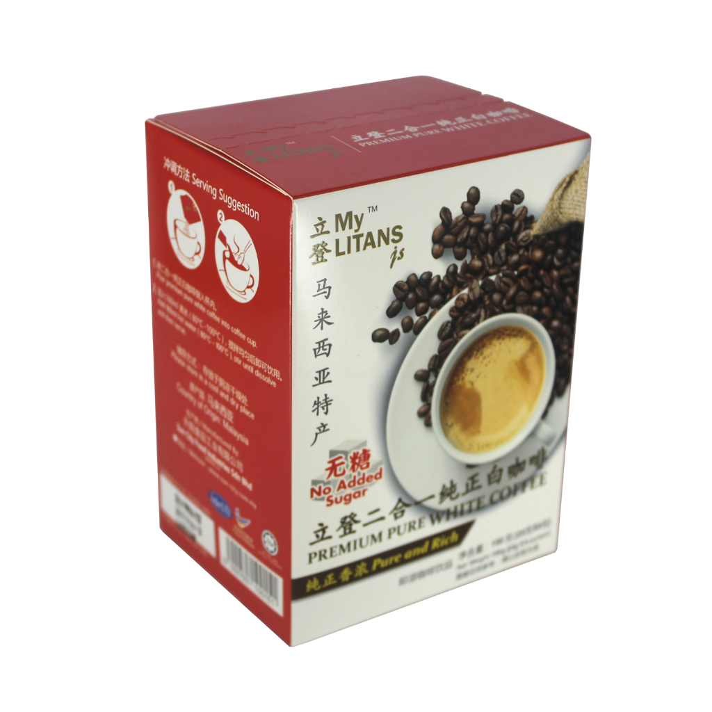 【MyLITANSjs】2 in 1 Premium Pure White Coffee No Added Sugar 立登二合一无糖白咖啡 + FREE GIFT
