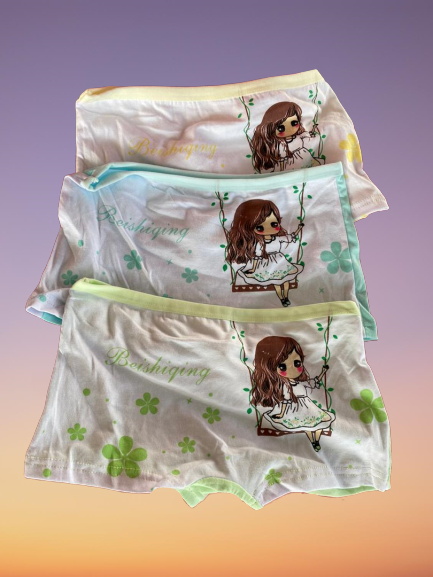 Lovely Cartoon Cotton Kids (Girl) Underpants