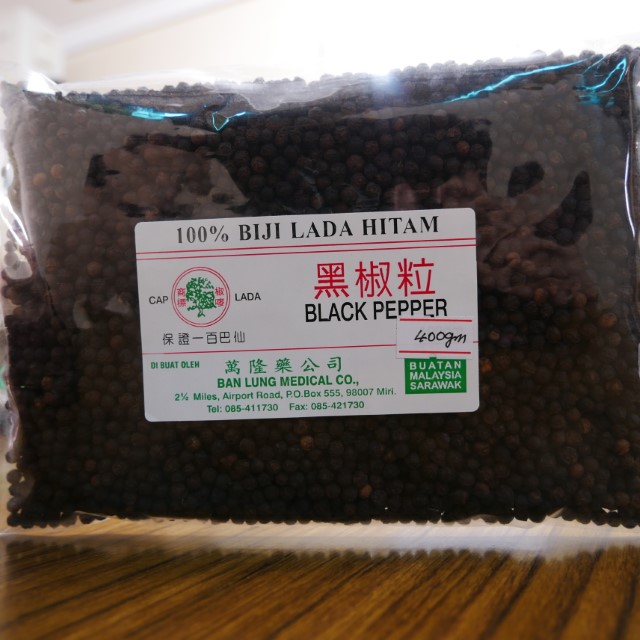 100% Sarawak Genuine Black Pepper; White Pepper Powder / Pieces / Whole (Packaged) 400 Gram 