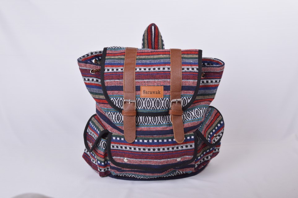 Traditional Borneo Weaved Handmade Backpack (Retro) 