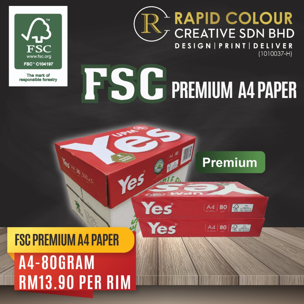 FSC Premium A4 Paper (80 GSM)