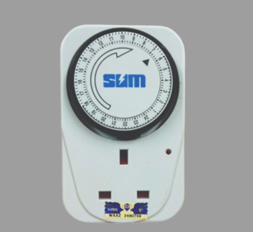 SUM 24 Hour Program Analogue Timer Clock With SIRIM