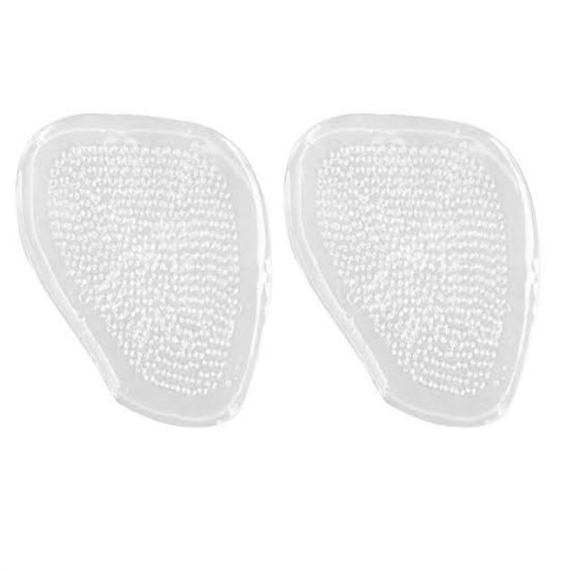 1 Pair Gel Insole Foot Massage Shoe Cushions Foot Pain Relief (Transparent)