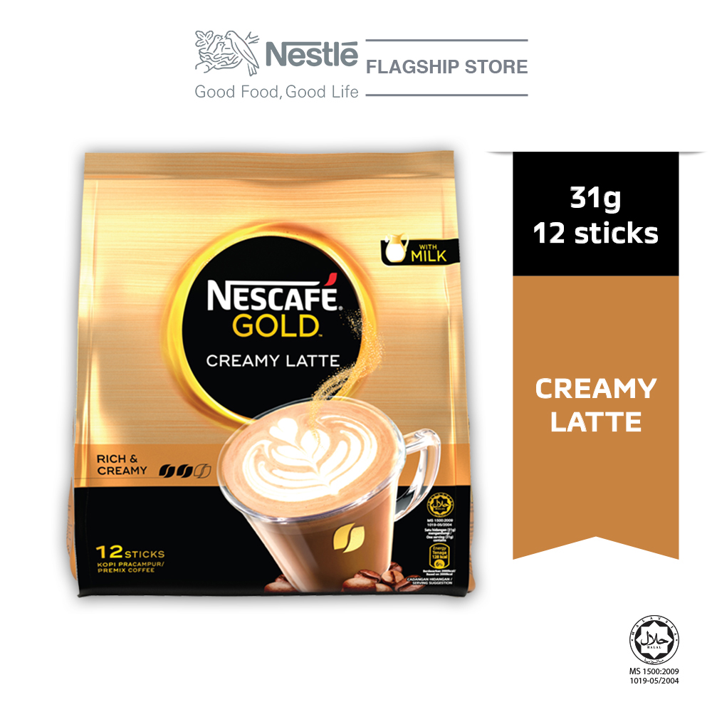 Nescafe Gold Creamy Latte 12 Sticks, 31g