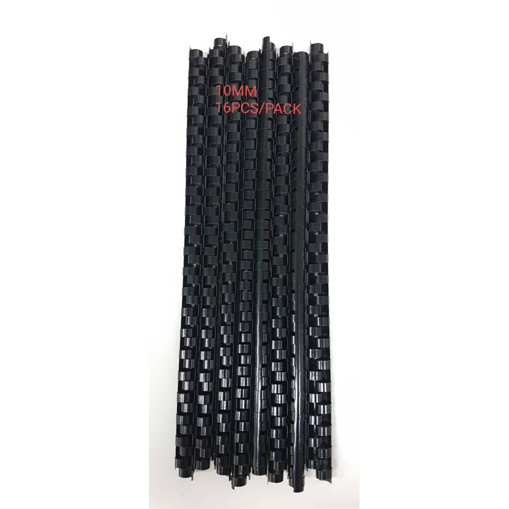 Black Binding Comb 10mm - (16pcs/pack)