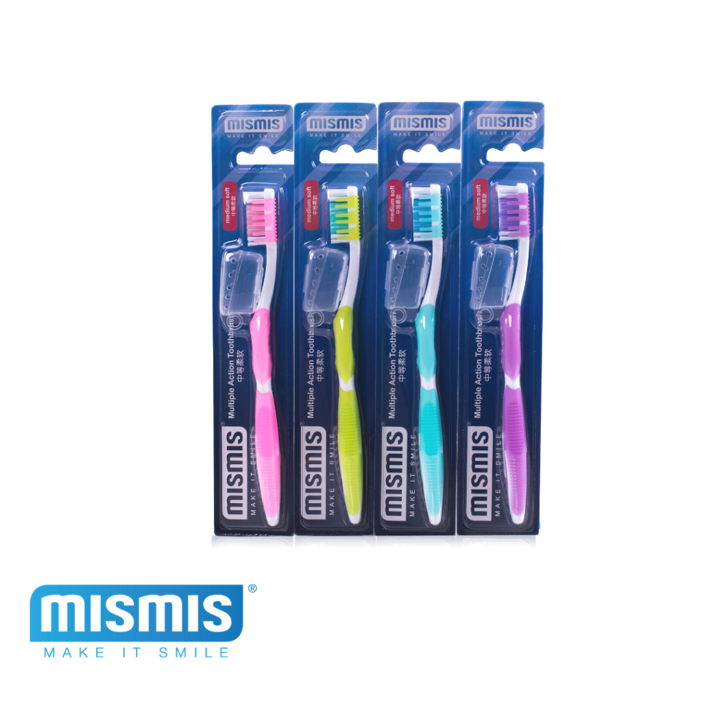 Mismis Multiple Action Toothbrush x 4 pieces (Medium)