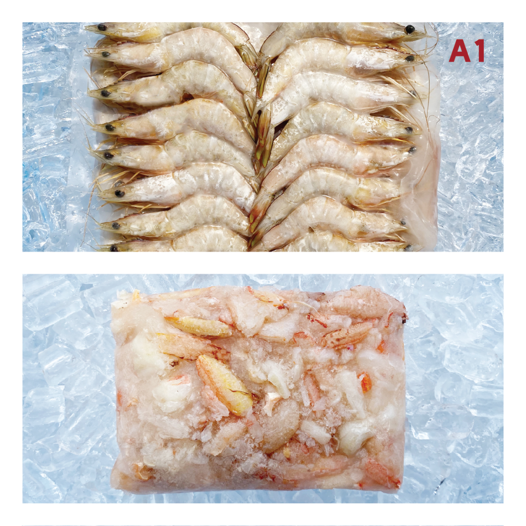 A1 51/60 SEA SHRIMP 海虾 ±700g, 2pcs CRAB MEAT 蟹肉 ±400g