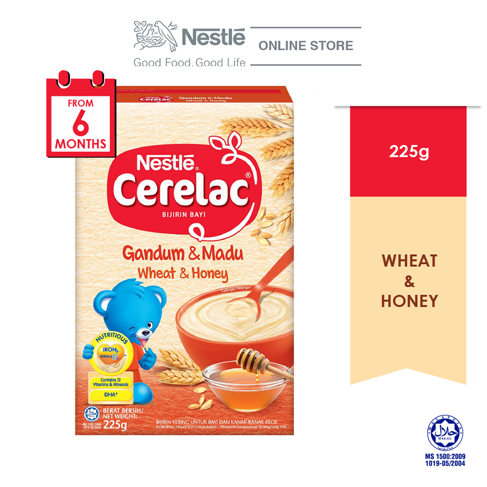 NESTLE CERELAC Wheat & Honey Infant Cereal Box Pack 225g