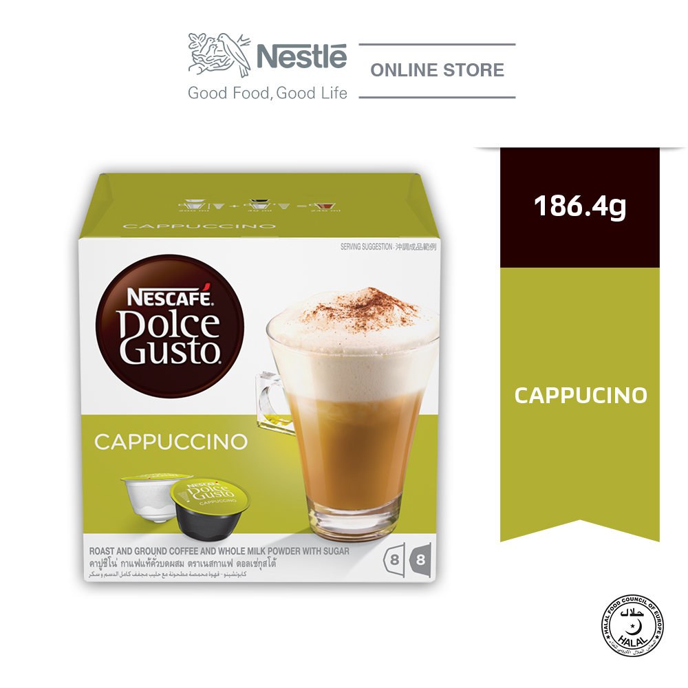 NESCAFE Dolce Gusto Cappuccino Coffee 16 Capsules Per Box