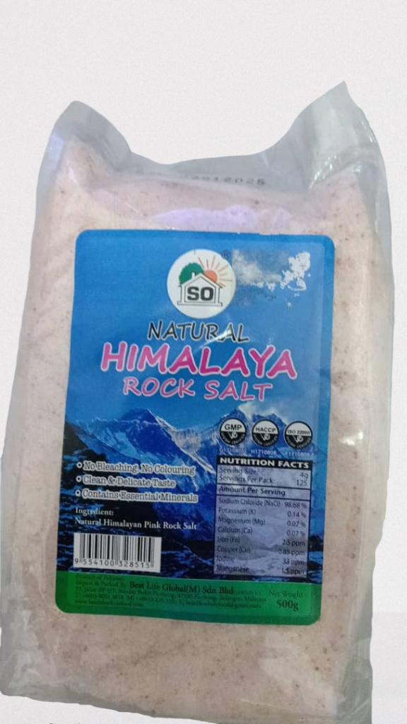 Natural Himalaya Rock Salt 喜马拉雅山盐 (500g)