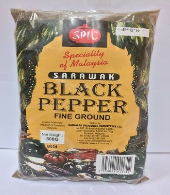 [Halal] SPIC Sarawak Black Pepper Powder 500gm 100% Pure  Serbuk Lada Hitam 500gm 100% Tulen
