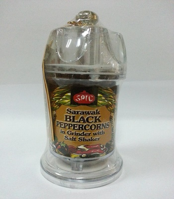 [Halal] SPIC Sarawak Black Pepper Whole in Plastic Grinder 45gm  Biji Lada Hitam dlm Pengisar Plastik 45gm