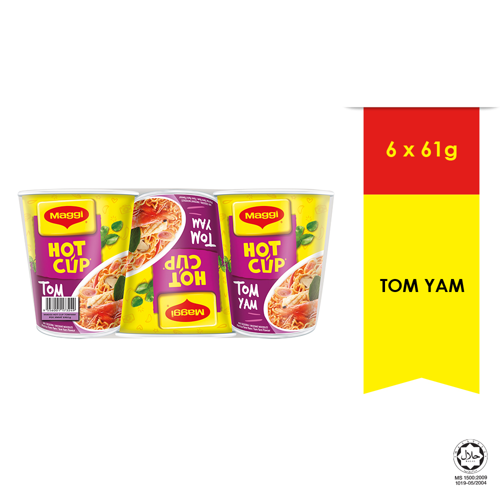MAGGI Hot Cup Tom Yam 6 Cups 61g