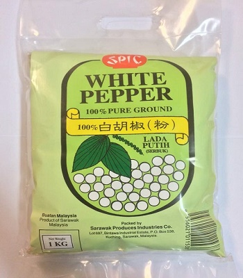 [Halal] SPIC Sarawak White Pepper Powder 1kg 100% pure  Serbuk Lada Putih 1kg 100% Tulen