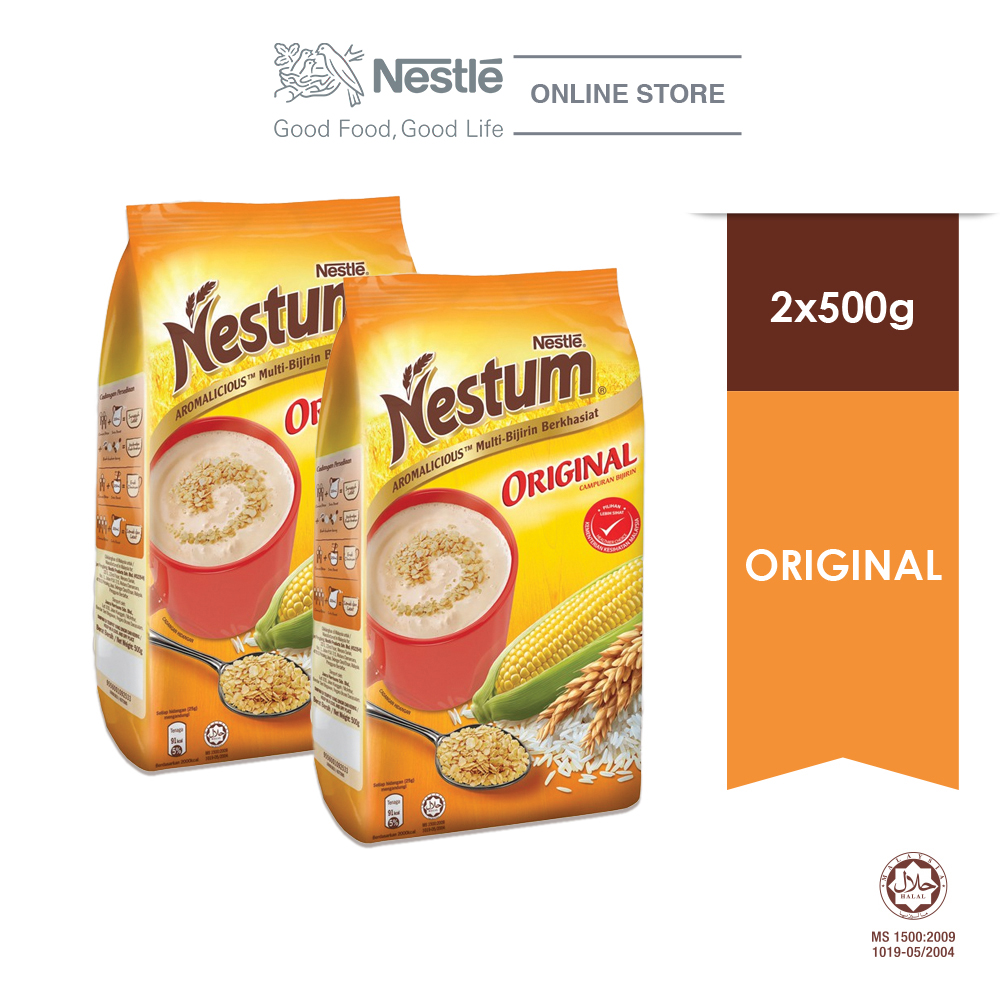 NESTLE NESTUM All Family Cereal Original Softpack (500g x 2 packs)