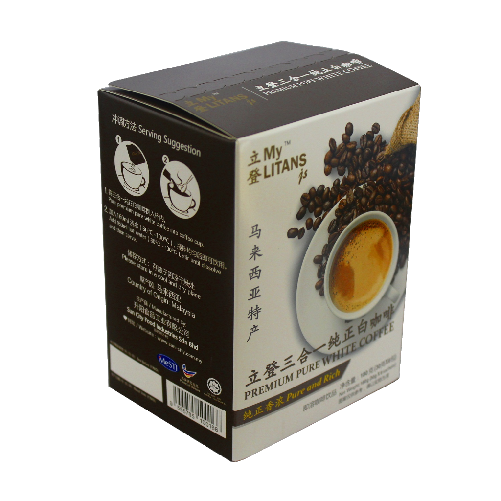 【MyLITANSjs】3 in 1 Premium Pure White Coffee 立登三合一纯正白咖啡 + FREE GIFT